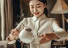 商务酒店服务员倒茶礼仪，细节彰显专业与服务的温度