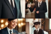 酒店服务行业礼仪展示图，规范细节，传递专业温度——解析礼仪标准与顾客体验的桥梁