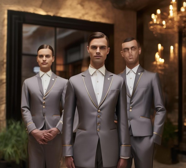 美豪丽致酒店餐饮服务员工作服，专业与品质的视觉名片——细节中传递服务温度与酒店文化