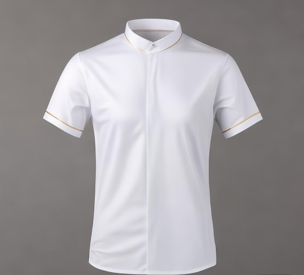 餐饮酒店服务员短袖工作服衬衣，专业与舒适并重的职业着装选择