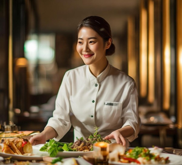 泰兴华美达大酒店餐饮服务员，用热情与专业点亮舌尖上的温暖