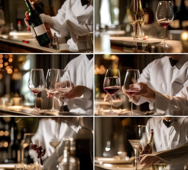 酒店服务礼仪,倒酒流程图解析与标准操作指南 酒店服务礼仪,倒酒流程图解析与标准操作指南