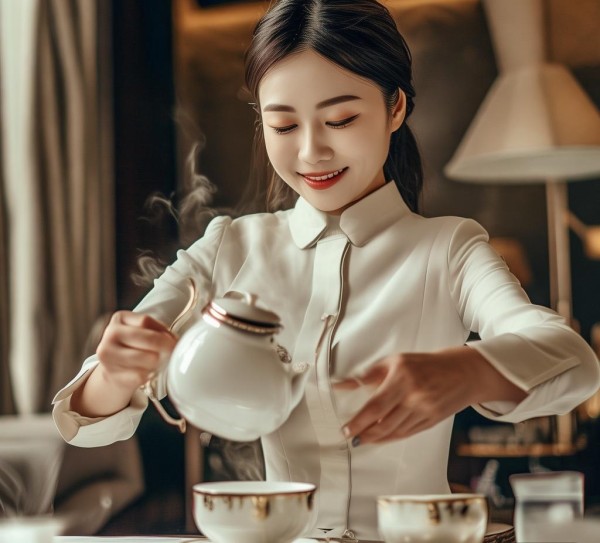 商务酒店服务员倒茶礼仪,细节彰显专业与服务的温度 商务酒店服务员倒茶礼仪,细节彰显专业与服务的温度