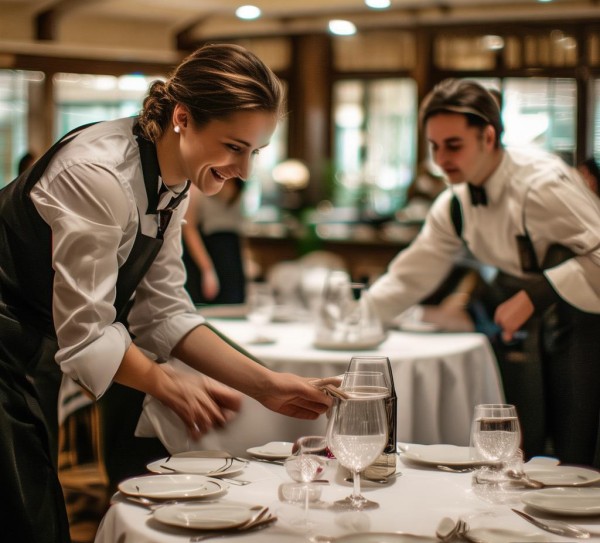 酒店服务礼仪情景剧，细微之处见真情——两位服务员的日常服务故事