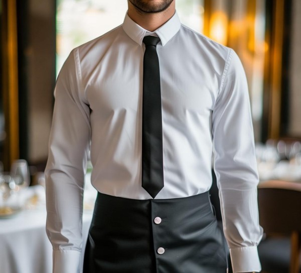 餐饮酒店男服务员工作服，细节与专业，塑造服务品质的关键