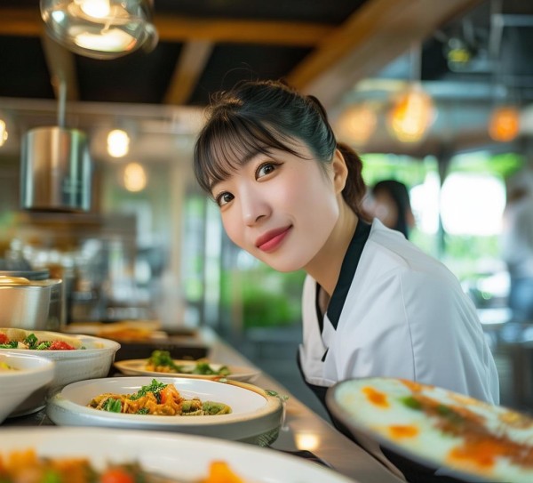 大目湾假日酒店餐饮服务员，用专业与热情点亮舌尖上的温暖