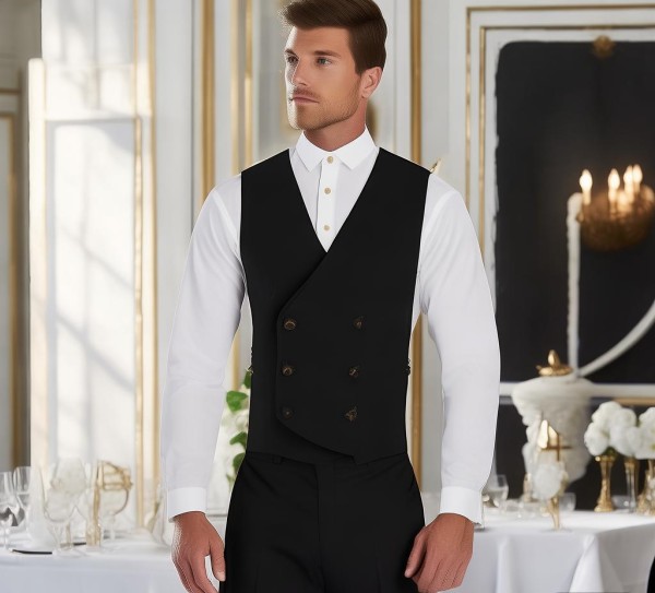 酒店餐饮男长袖服务员工作服,专业形象与舒适体验的完美结合 酒店餐饮男长袖服务员工作服,专业形象与舒适体验的完美结合